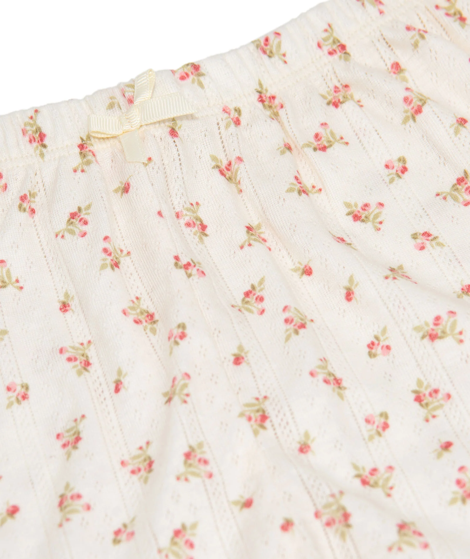 8apart Women Tommie Red Floral Ribbon Bow Shorts - Image 2