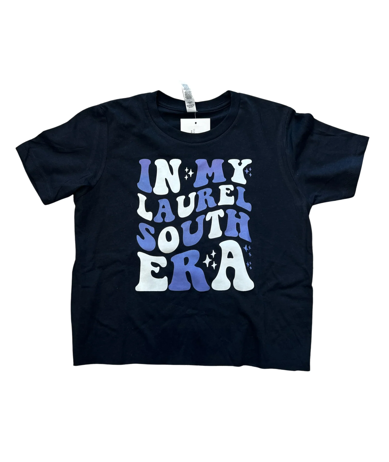 Girls Laurel South Era Black Camp Tee