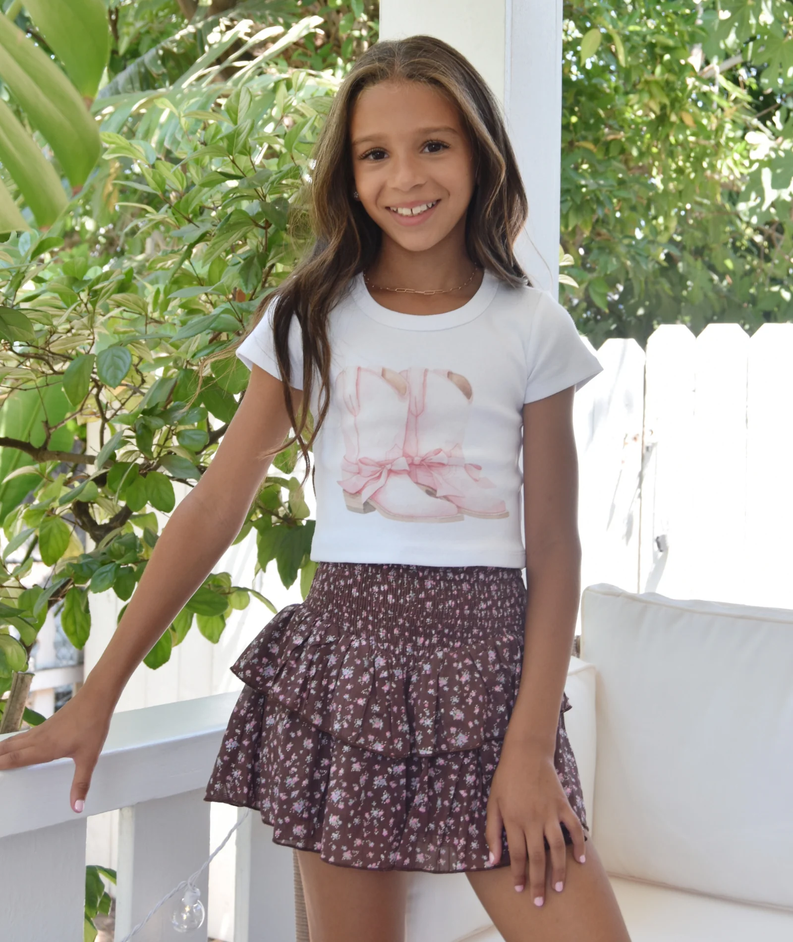 Katie J NYC Girls Cowgirl Boots Tee - Image 2