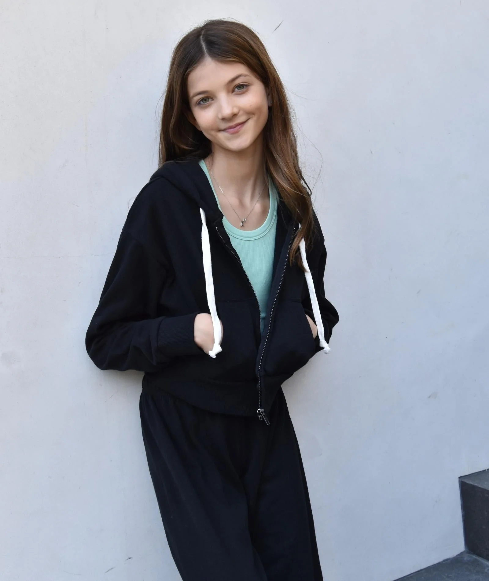 Katie J NYC Girls Dylan Crop Zip Hoodie - Image 5