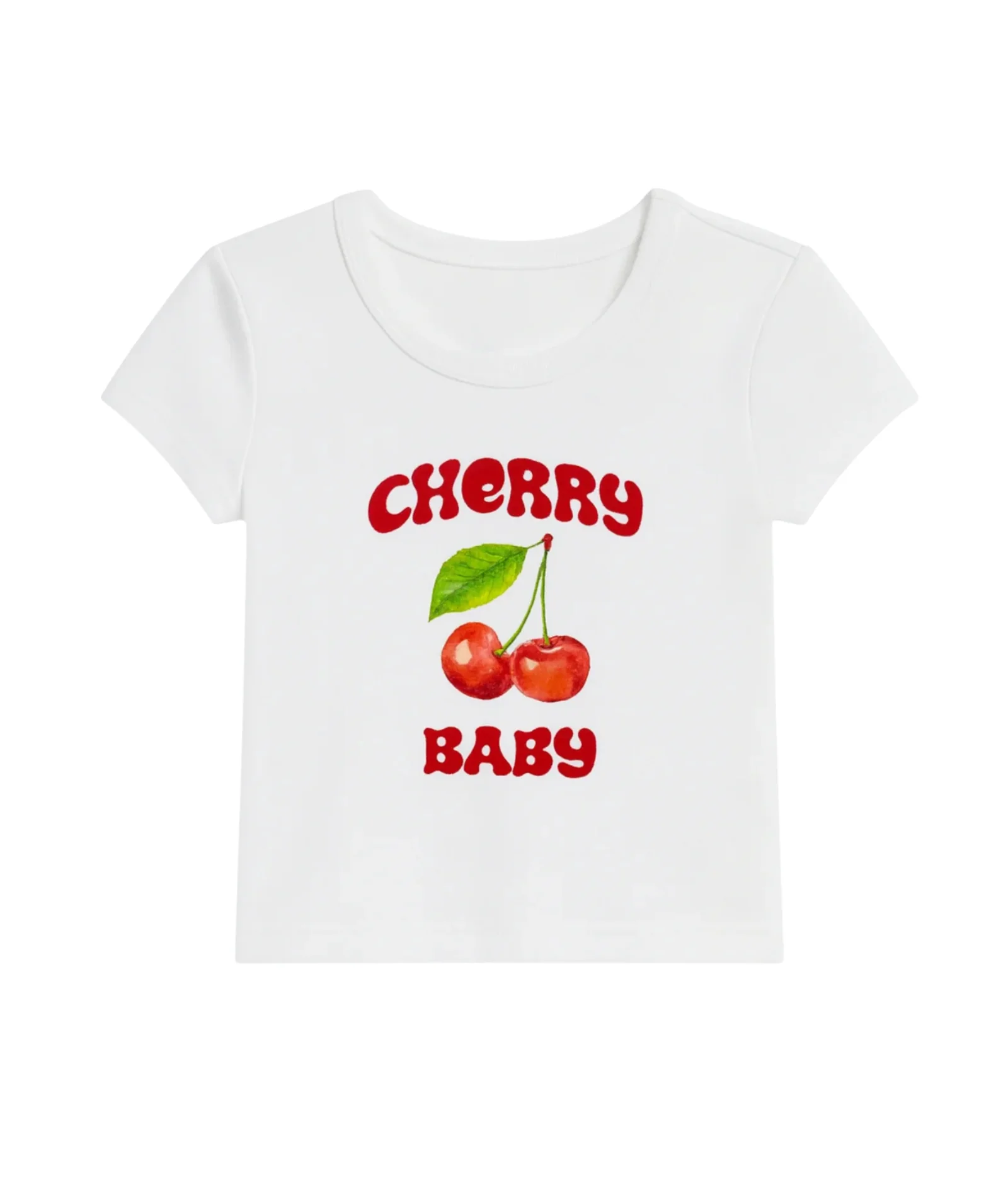 Katie J NYC Girls Cherry Baby Tee