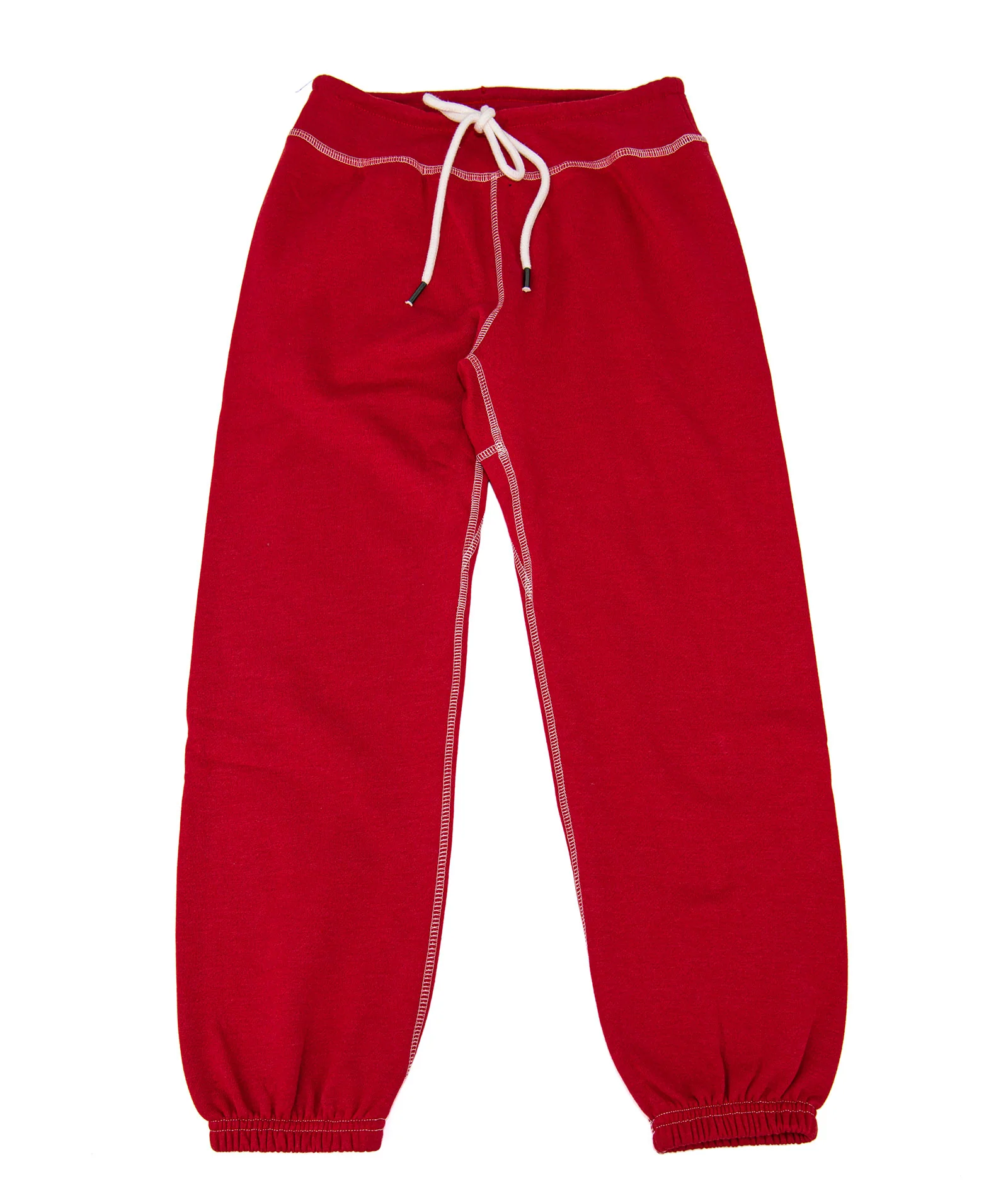 Katie J NYC Girls Vintage Sweatpants Camp Red