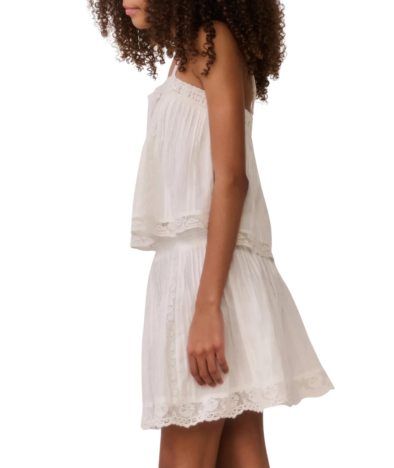 Love Shack Fancy Girls Solena Skirt White - Image 4