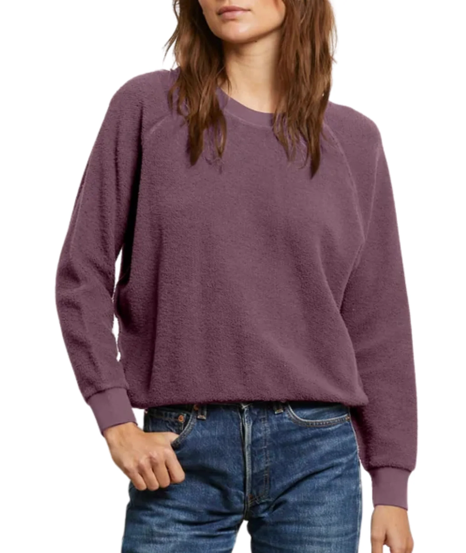 Perfect White Tee Women Ziggy Inside Out Fleece Sweatshirt - Image 12