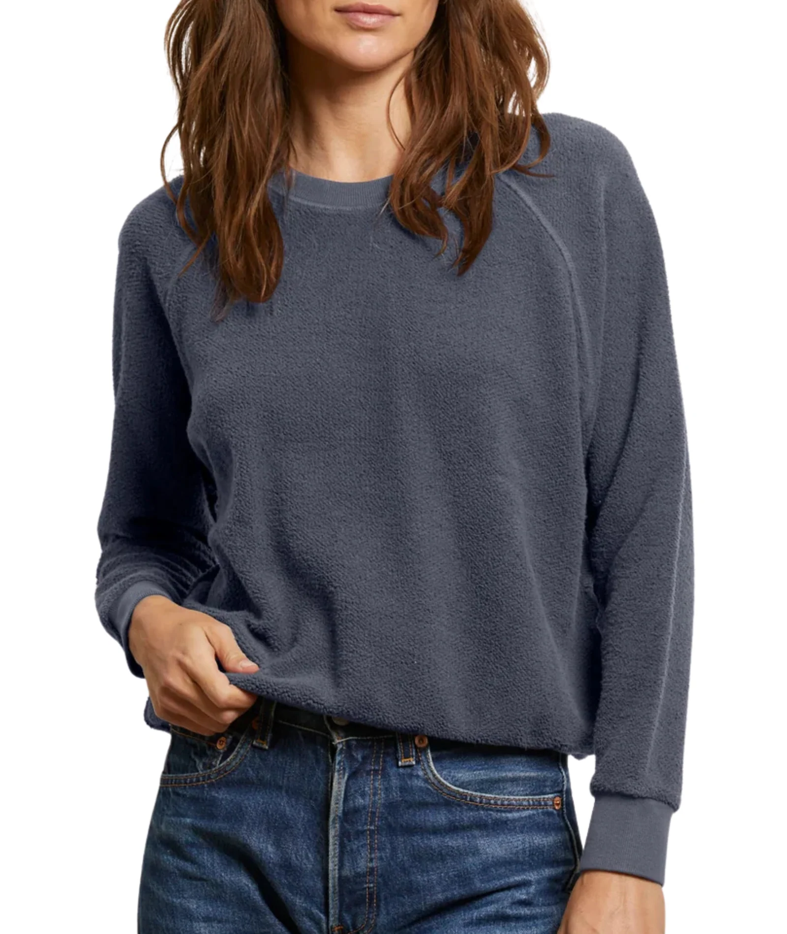 Perfect White Tee Women Ziggy Inside Out Fleece Sweatshirt - Image 15
