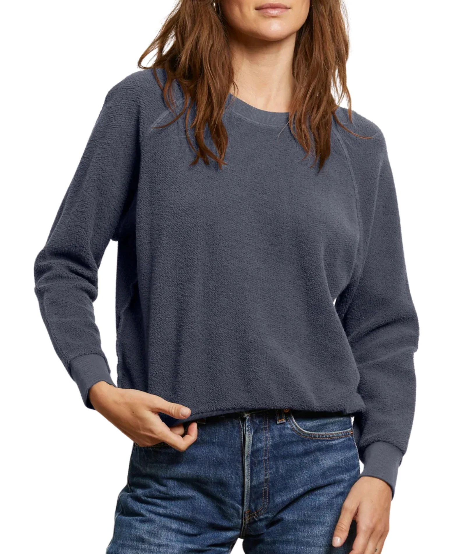 Perfect White Tee Women Ziggy Inside Out Fleece Sweatshirt - Image 16