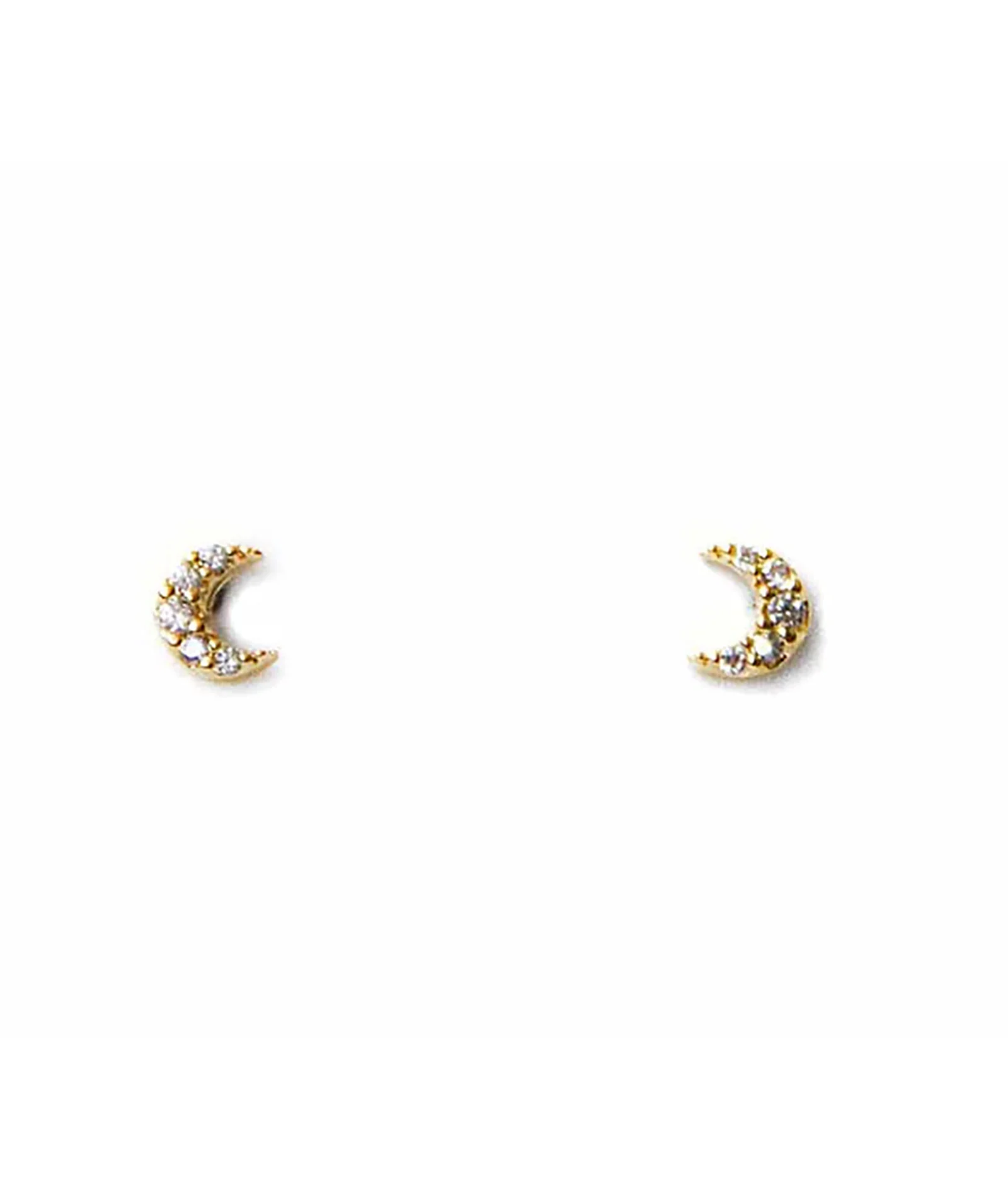 TAI CZ Mini Cubic Moon Studs
