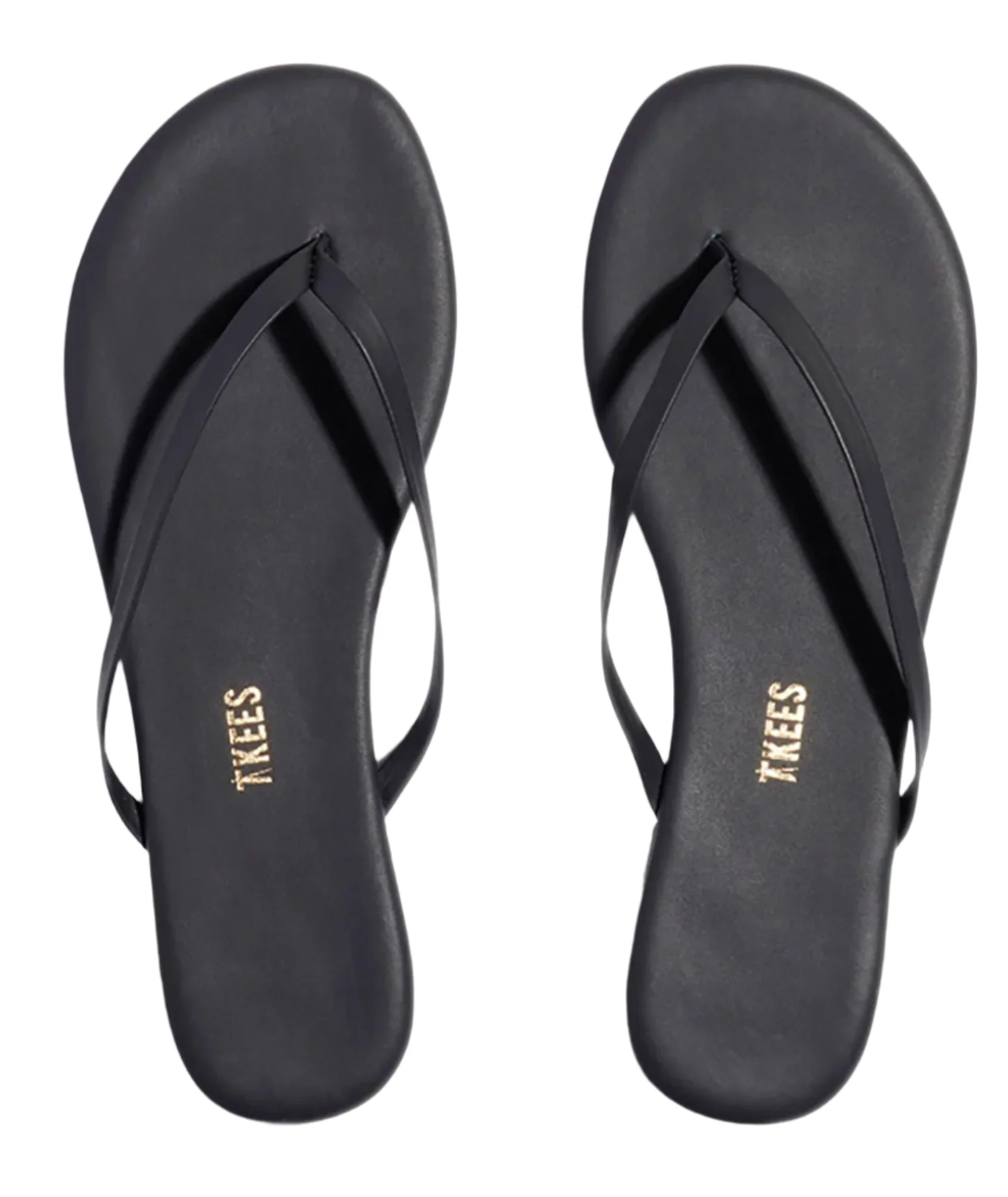Tkees Women Solids Flip Flops Washed Black